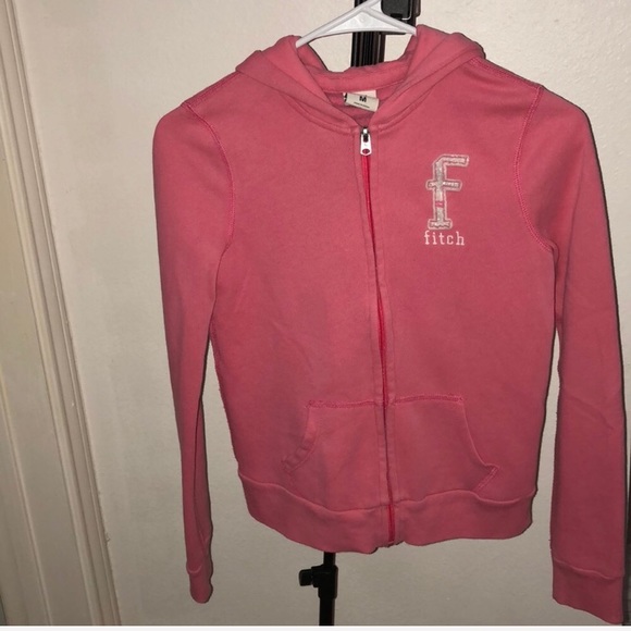 Abercrombie hoodie cropped pink - Picture 1 of 5